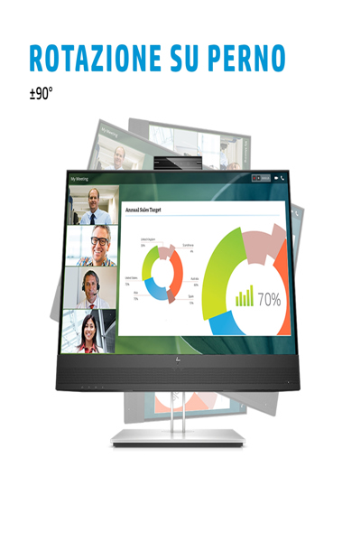 HP E24MV G4 Conferencing Monitor: 24-inch (60.5 cm) conferencing monitor. - 169L0E9#ABU