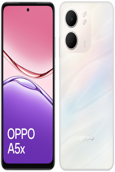 OPPO A5X DUAL SIM CELLPHONE LASER WHITE 128 GB - OPPOA5X128WHT