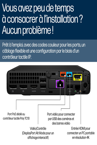 Poly Studio Base Kit G9 Plus for Microsoft Teams HP Mini IP PC - A3LU8AA