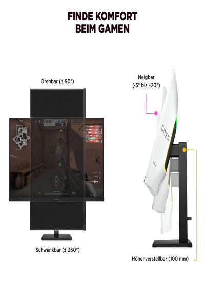 HP OMEN Transcend 32 UHD OLED Gaming Monitor: 32-inch 4K OLED gaming monitor. - 9R181AA#ABB