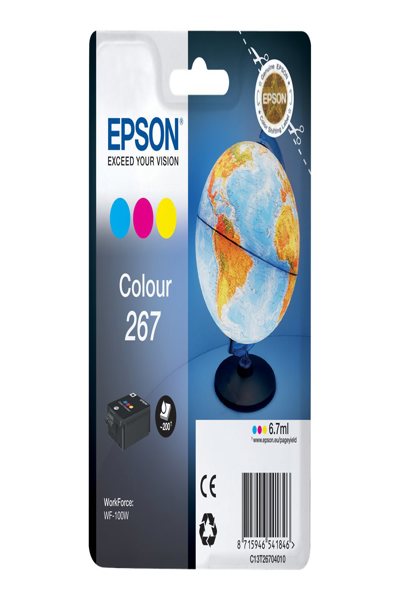 Cartouche d'encre Epson Globe Singlepack Color 267 - Encre pigmentée - 6,7 ml - 200 pages - 1 pièce(s)