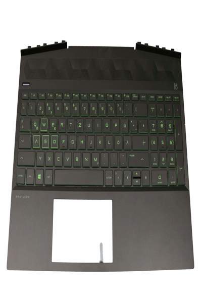 Clavier HP L58826-041 avec boîtier supérieur DE noir rétroéclairé