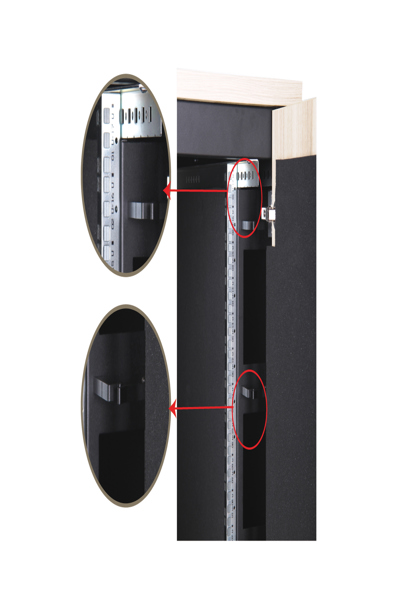 DIGITUS 483 mm (19") SOUNDproof rack - Freestanding rack - 17U - 1000 kg - Key lock - 138 kg - Black - DN-19 17U-SO-M