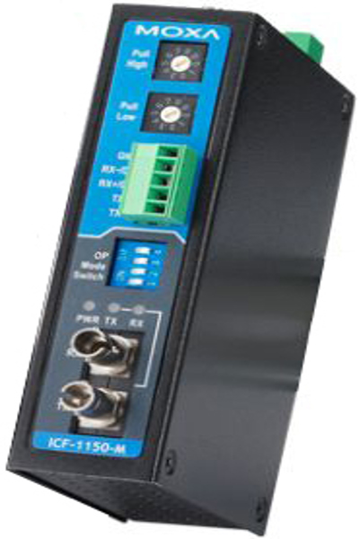 Moxa ICF-1150I-M-ST-T - -40 - 85 Ã‚Â°C - -40 - 85 Ã‚Â°C - 5 - 95% - 30.3 x 70 x 115 mm - 12 - 48 V - 163 mA
