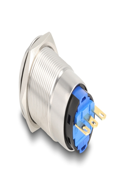 Delock Tryckknapp - för 19 mm installation, 3 x lödanslutning - 20985