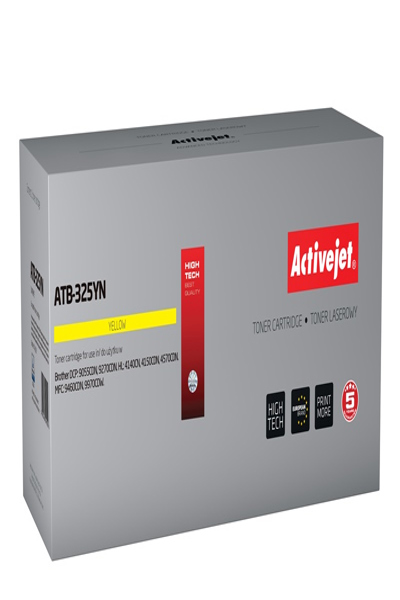 Activejet ATB-325YN toner (replacement for Brother TN-325Y; Supreme; 3500 pages; yellow) - 3500 pages - Yellow - 1 pc(s)