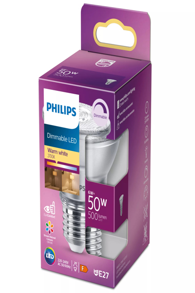 Philips 8719514443181 - 6 W - 50 W - E27 - 500 lm - 25000 h - Warm white