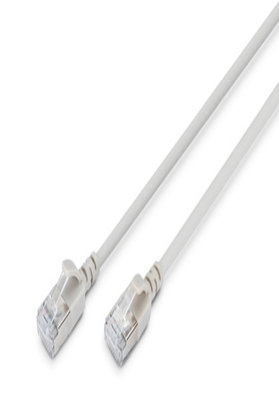 DIGITUS CAT 6A F-FTP Slim patch cable, 0.5m, gray