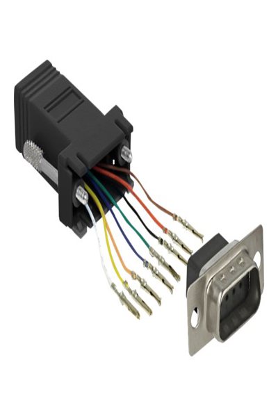 Delock Adapter Sub-D 9-polig hane till RJ45 hona monteringskit - 66166