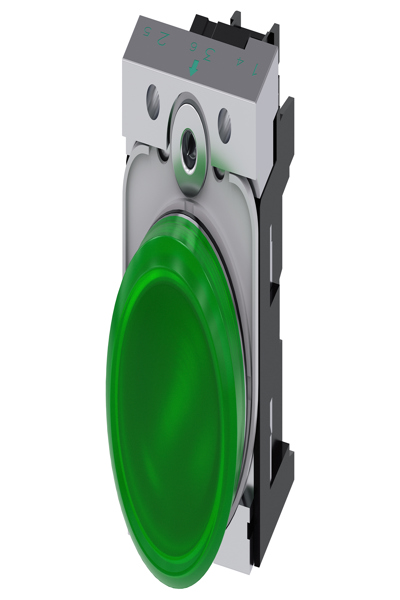 Siemens 3SU1152-6AA40-1AA0 Indicator Light Green 24V