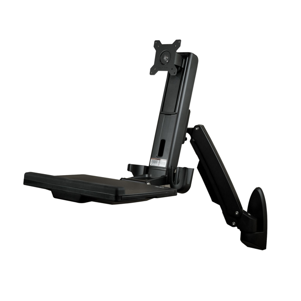 StarTech Wall-Mounted Sit-Stand Desk Single Monitor - WALLSTS1