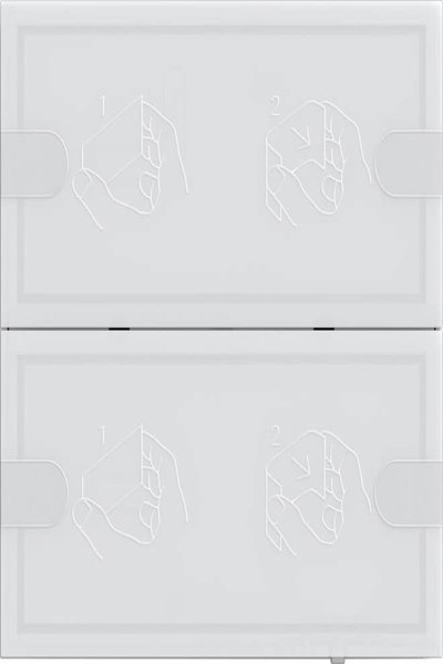 Bouton-poussoir GIRA KNX 4 comfort 2f TS4 blanc