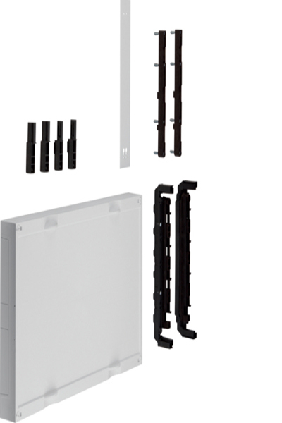 Hager UE22E0: Black Hager universN (Universal Enclosure System) 500x125x300mm