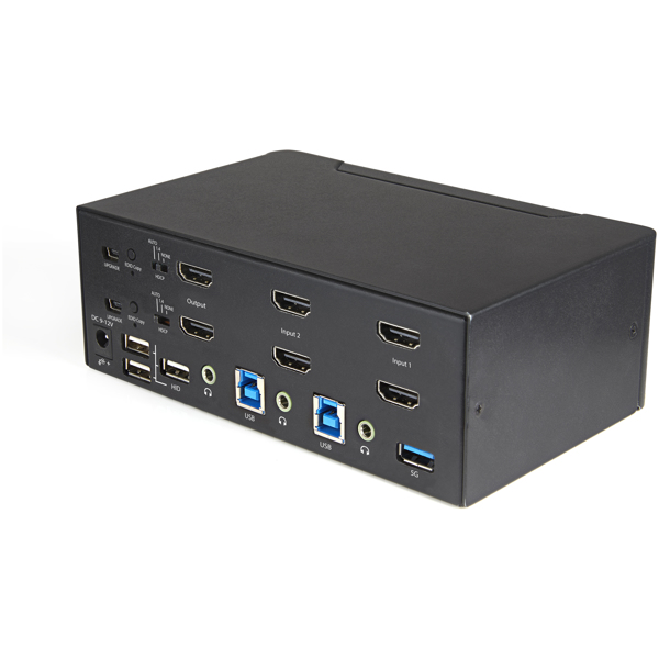 2 Port Dual Monitor HDMI KVM Switch - 4K 60Hz Ultra HD HDR - Desktop 4K HDMI 2.0 KVM Switch - SV231DHU34K6