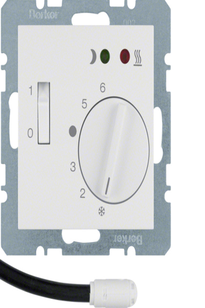 Berker 20348989 Thermostat de sol Contact de fermeture Blanc