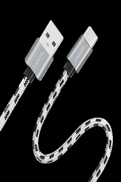 LogiLink USB-C to USB-A Cable Set Aluminum Nylon