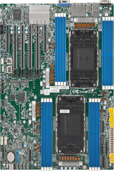 Carte mère Supermicro X14DBI-T E-ATX double socket 4710 en vrac - Carte mère - E-ATX