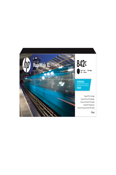 HP 842C 775-ml Black PageWide XL Ink Cartridge: Standard Yield - C1Q53A