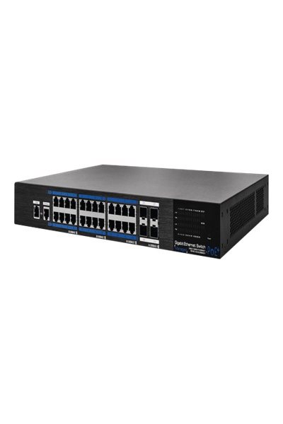 ABUS Security-Center 24-Port PoE Gigabit Switch Managed ITAC10130 - 1 Gbps - Amount of ports: