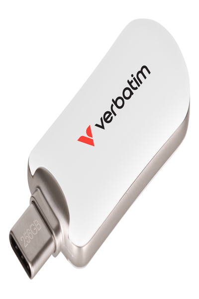 Verbatim Plectra White USB-C Flash Drive 30230 - USB-Stick - 256 GB - 30230