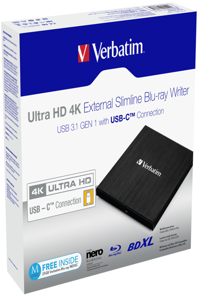 Verbatim Ultra HD 4K - Diskenhet - 43888