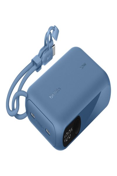 Belkin BoostCharge - Power Bank - with Display - 10000 mAh - 20 Watt - PD - 2 - BPB027HQBL