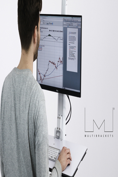 Hagor Monitor Workstation Sit & Stand Freestanding - 7424