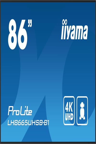 Iiyama ProLite LH8665UHSB-B1 86" LED LCD - LH8665UHSB-B1