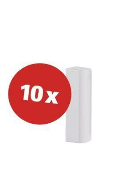 ABUS Security-Center FU8314W Magnet Housing and Base Plate for Alarm System 10 Pieces White