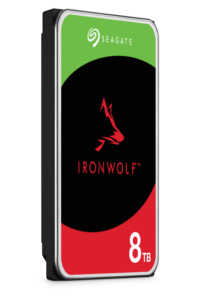 Seagate Bundle NAS IronWolf 8 To, 7 200 tr/min, SATA 6 Gbit/s, 256 Mo de cache, 89 cm, 3,5 pouces, 24 h/24, 7 j/7, Serial ATA