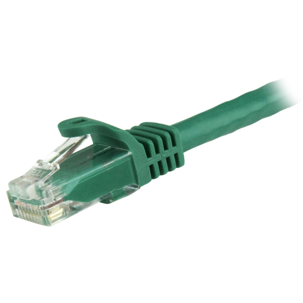 StarTech 7.5 m CAT6 Cable - Green Patch Cord - Snagless - ETL Verified - Patch Cable - RJ-45 (M) to RJ-45 (M) - 7.5 m - UTP - CAT 6 - snagless - green - N6PATC750CMGN