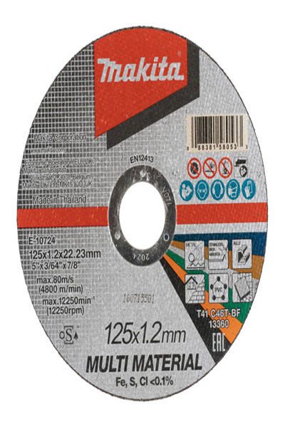 Makita Trennscheibe multi 10 Stck 125 x 1.2 mm E-10724