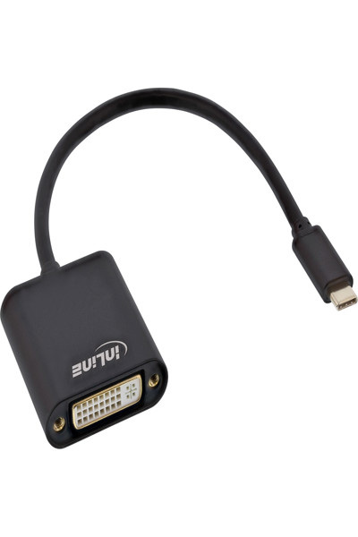 Convertisseur d'affichage USB InLine - USB-C mâle vers DVI femelle (DP Alt Mode)