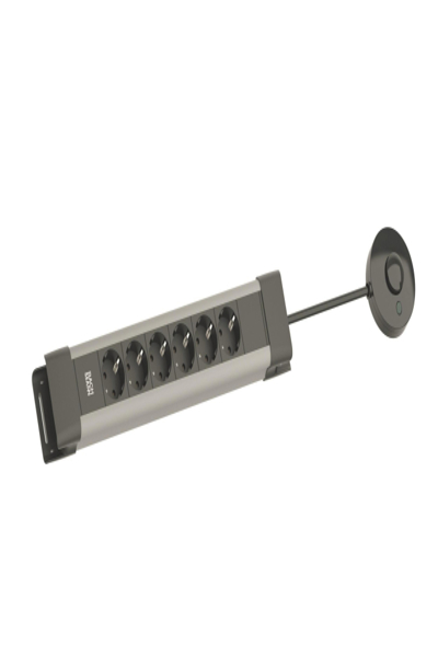 Bachmann CONNECTUS 6xCEE7/3 1xFerntaster 2.0m CEE7/7 Grau
