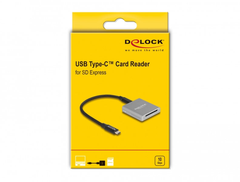 Delock USB Type-C card for SD Express 7.1 memory card - 91006