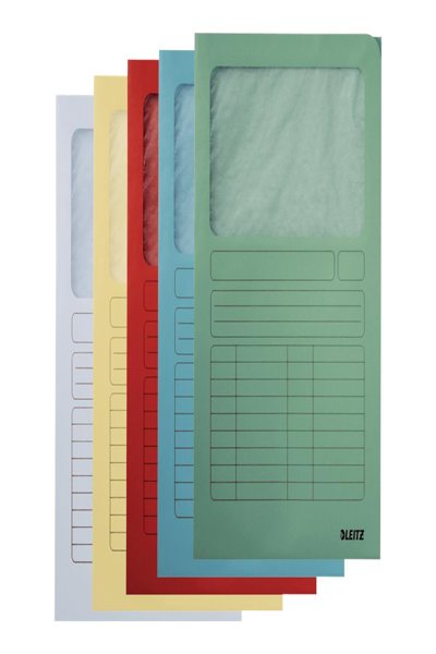 Esselte Leitz Sichtmappen sortiert A4 mit Fenster Packung 100 StÃ¼ck