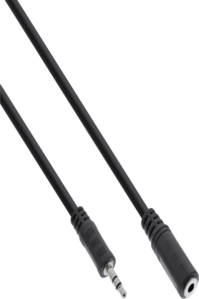 Câble audio en ligne 3,5 mm stéréo mâle/femelle 2 m