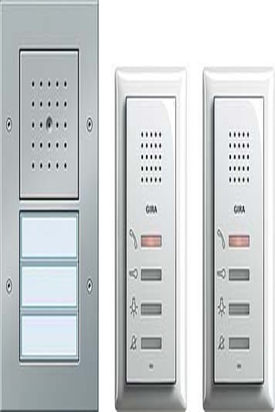 Pack audio GIRA pour maison bifamiliale aluminium 049544