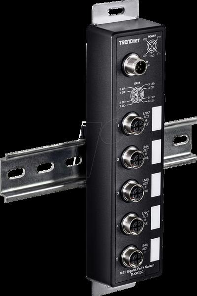 TRENDnet TI-XPG50 5-PORT INDUSTRIAL EN50155 M12