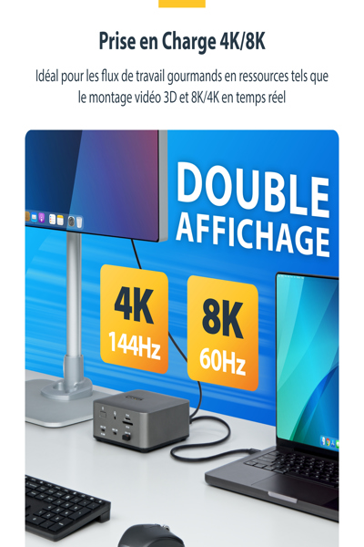 StarTech.com 3,8 m Thunderbolt 5-kabel 80 Gbps - TBLT5MM50CM240W