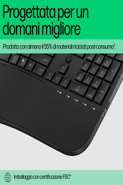 HP 680 CFT Dual-Mode KBD: QWERTY Keyboard