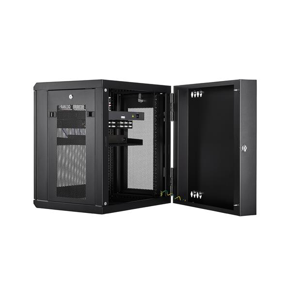 StarTech 12U Wall Mount Server Rack Up to 17in Deep - RK12WALHM