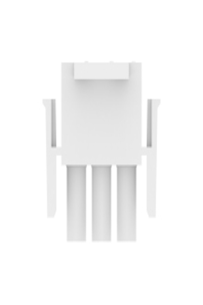 CommScope Universal MATE-N-LOK - Rectangular Power Connector - Wire-to-Wire / Wire-to-Board - 3 Position - 6.35mm - Natural - Male - Straight - Nylon - 600 V - 350766-4