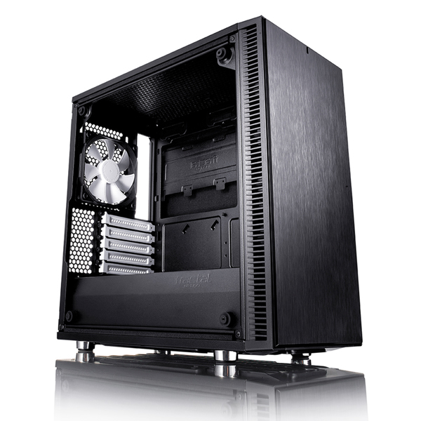 Fractal Define Mini C TG - Mini-Tower PC Black - ITX, Mini-ATX - FD-CA-DEF-MINI-C-BK-TG