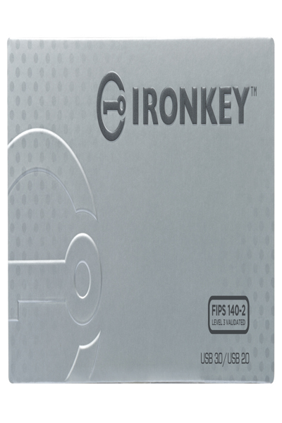 Kingston IronKey 8GB Basic S1000 Encrypted USB 3.0 FIPS 140-2 Level 3 - 8 GB - USB Type-A - 3.2 Gen 1 (3.1 Gen 1) - 180 MB/s - Cap - Silver - IKS1000B/8GB
