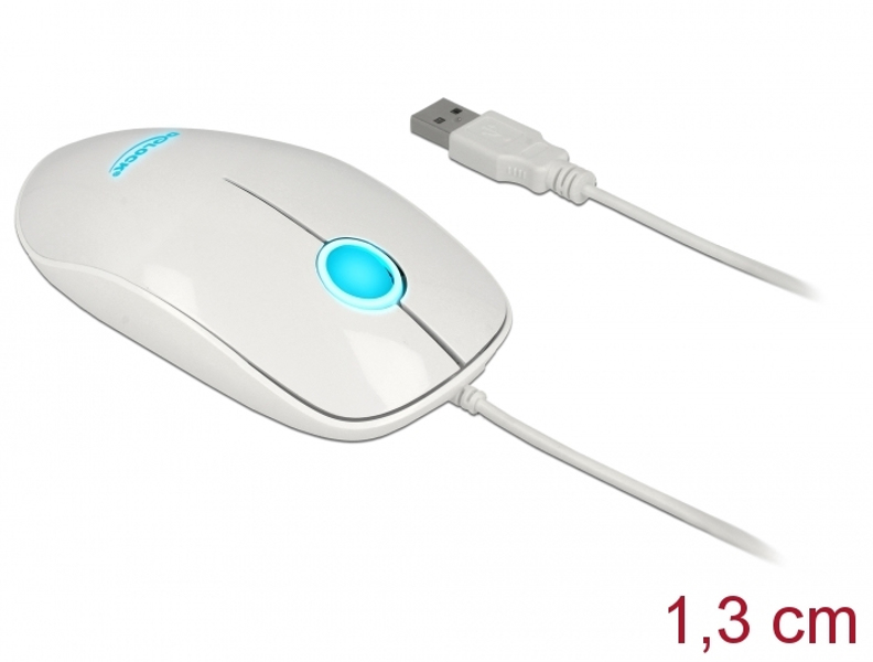 Delock 12537 Mouse USB Type-A Optical 1200 DPI - 12537