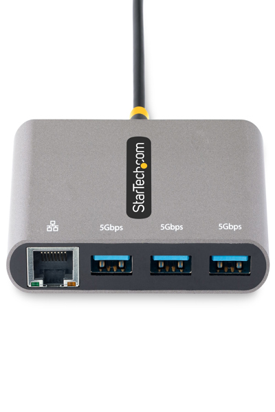 StarTech.com 3-portars USB-C-hubb med Gigabit Ethernet - HB30C3A1GEA2
