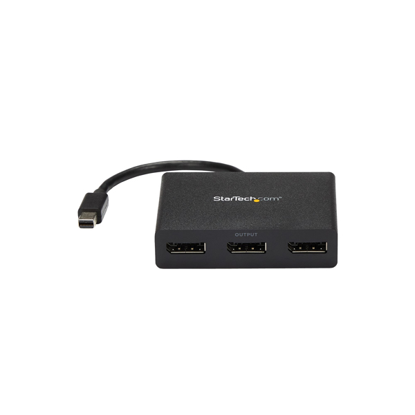 StarTech Mini DisplayPort 1.2 to DisplayPort MST Hub - Triple Head mDP/ DP Multi Stream Transport - DisplayPort Distributor - Video Distributor - 3 Connections - MSTMDP123DP