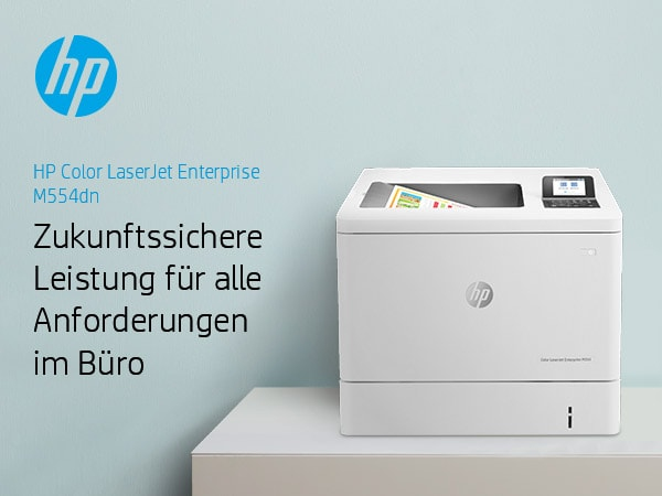 HP Color LaserJet Enterprise M554dn Printer - 7ZU81A