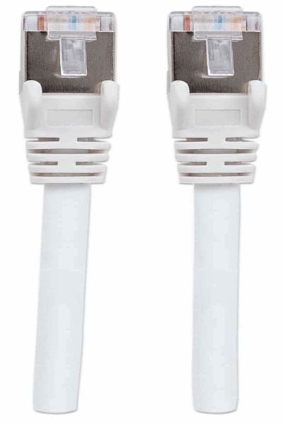 Intellinet Network Patch Cable - Cat7 Cable/Cat6A Plugs - 2m - White - Copper - S/FTP - LSOH / LSZH - PVC - Gold Plated Contacts - Snagless - Booted - Polybag - 2 m - Cat7 - S/FTP (S-STP) - RJ-45 - RJ-45 - White - 741385